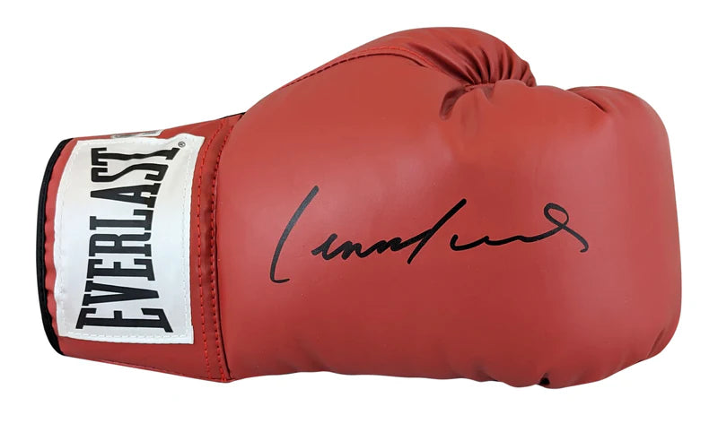 Lennox Lewis Signed Everlast Boxing Glove with Beckett Witness